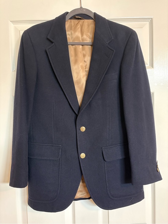 Bill Blass Other - Bill Blass Navy Wool Blazer Gold Buttons Vintage Buffums small men or women’s